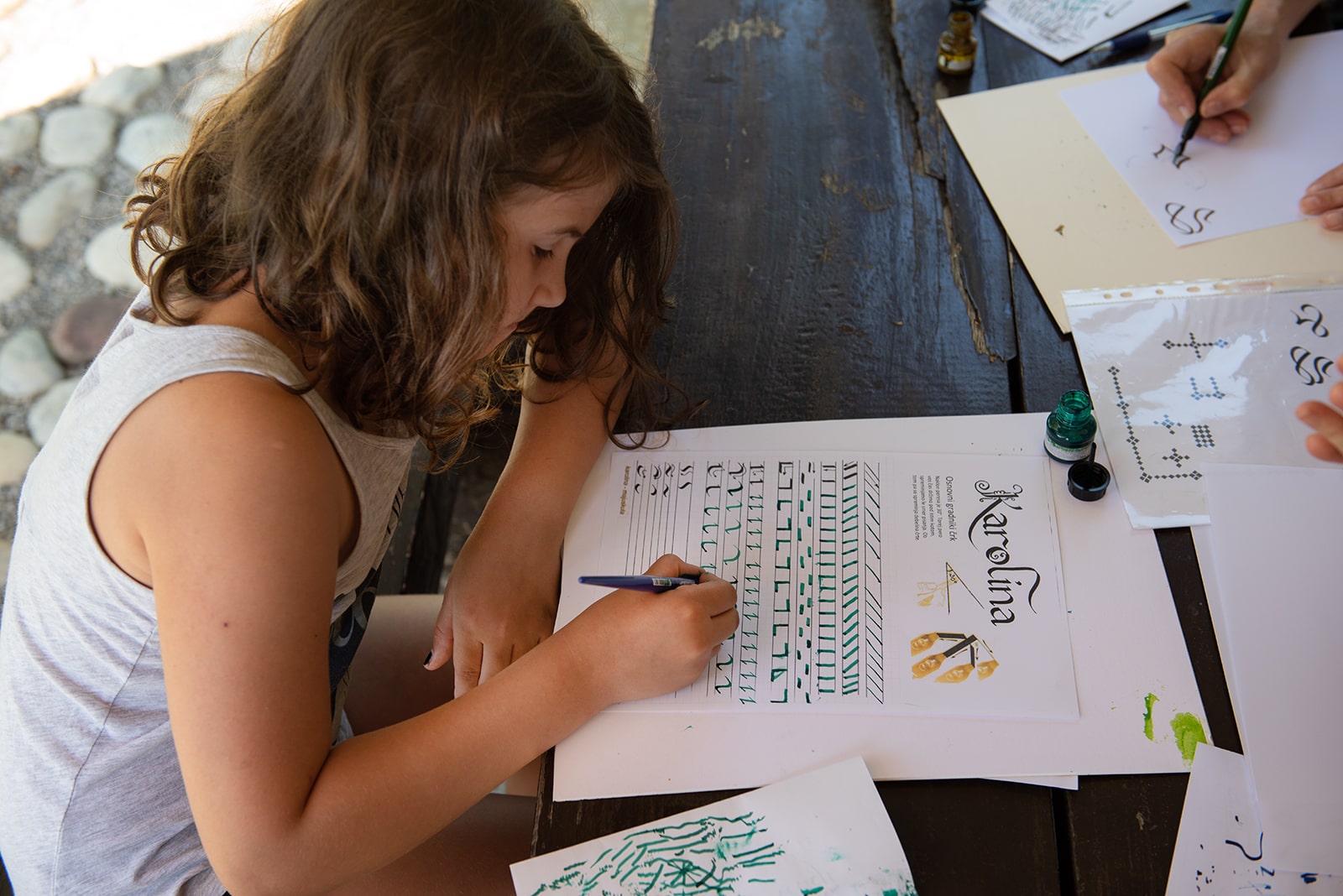Kalligraphie für Kinder im Alter von 9 bis 12 Jahren